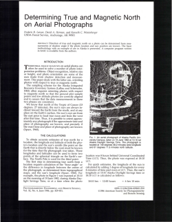Determining True and Magnetic North on Aerial Photographs