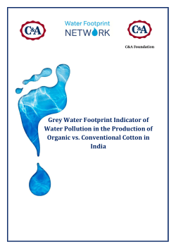 Grey Water Footprint Indicator of Water Pollution in the Production of