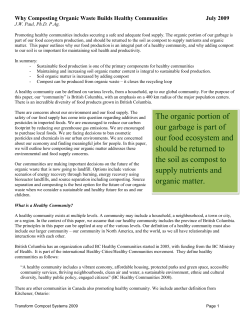 Why Composting Organic Waste Builds Healthy Communities