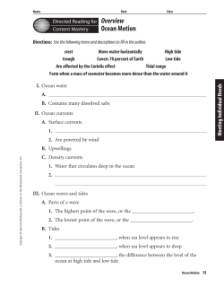Ocean Motion - bvsd.k12.pa.us