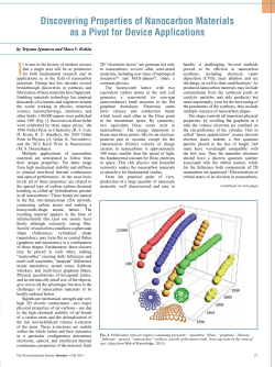 Discovering Properties of Nanocarbon Materials as a Pivot for