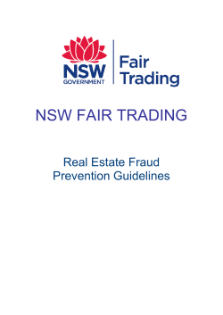 Real Estate fraud prevention guidelines