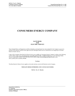 Electric - Consumers Energy