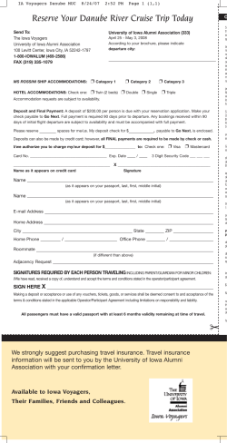 IA Voyagers Danube MUC - University of Iowa Alumni Association