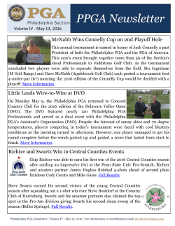 PPGA Newsletter - Philadelphia PGA