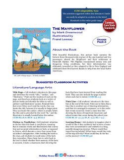 The Mayflower - Holiday House Books