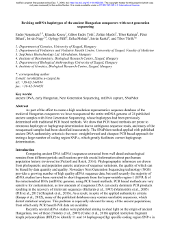 Revising mtDNA haplotypes of the ancient Hungarian