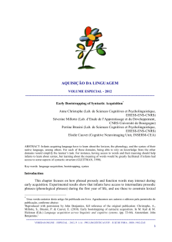 Kicking Off Early Language Acquisition