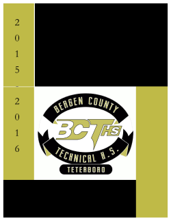 15-16 Course Catalogue - Bergen County Technical Schools