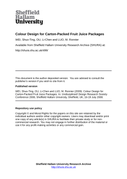Colour Design for Carton-Packed Fruit Juice Packages