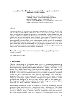 An analysis of the relation between geographical and
