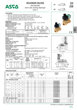 SOLENOID VALVES 2/2 - www.asconumatics.eu