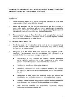 guidelines to mas notice 626 on prevention of money laundering