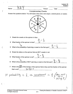 Complementary Events