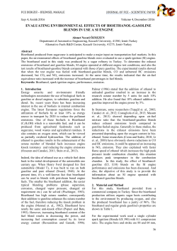 evaluating environmental effects of bioethanol