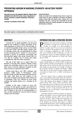 Article - Australian Journal of Advanced Nursing