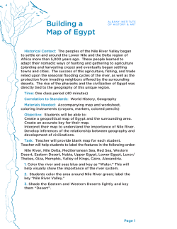 Building a Map of Egypt - albanyinstitute.org