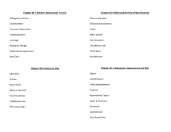 Chapter 30-1 Western Democracies In Crisis Kellogg