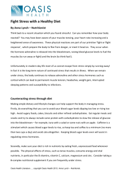 Fight Stress with a Healthy Diet