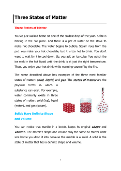 Three States of Matter