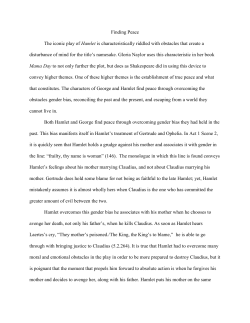 Finding Peace in Hamlet and Mama Day