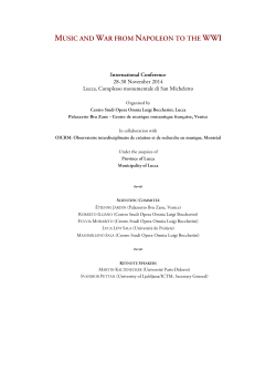 Programma Music and War