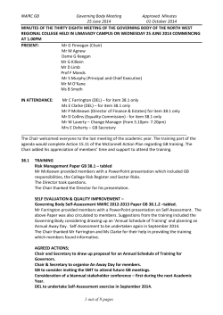 Minutes - North West Regional College