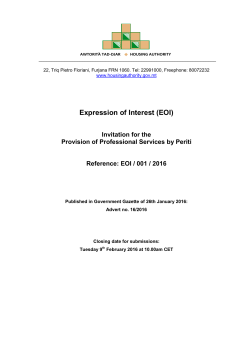Expression of Interest