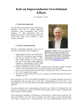 Tests on Superconductor Gravitational Effects