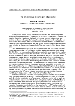 The ambiguous meaning of citizenship