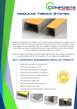 Modular Trench System - Composite Engineering