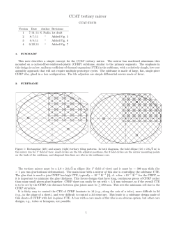 CCAT tertiary mirror