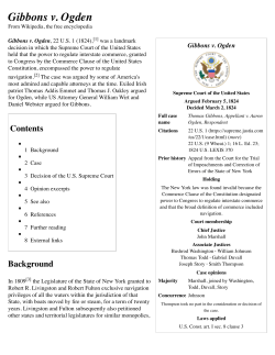 Gibbons v. Ogden - Wikipedia, the free encyclopedia