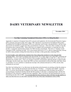 dairy veterinary newsletter - Utah State University Extension
