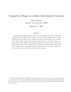 Competitive Wages in a Match with Ordered Contracts