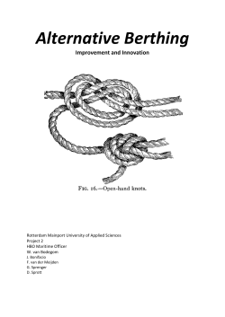 Alternative Berthing - Maritime Symposium Rotterdam