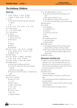 Answer Keys - Penguin Readers