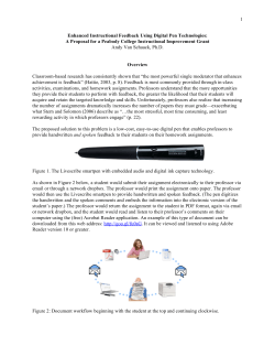 Enhanced Instructional Feedback Using Digital Pen