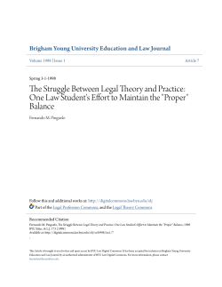 The Struggle Between Legal Theory and Practice