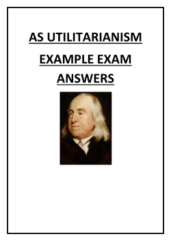 AS UTILITARIANISM EXAMPLE EXAM ANSWERS