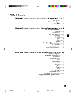 Table of Contents - Eastman Computer Music Center