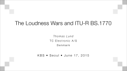 The Loudness Wars and ITU