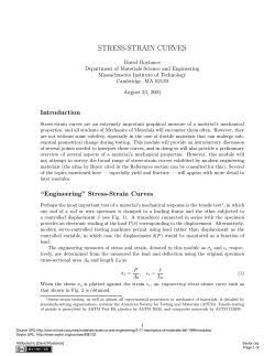 STRESS-STRAIN CURVES