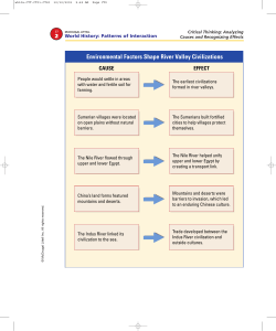 Environmental Factors Shape River Valley Civilizations