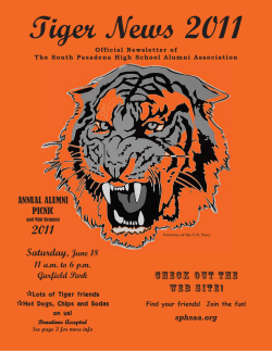 check out the web site! - South Pasadena High School Alumni