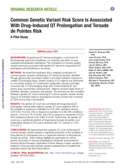 Common Genetic Variant Risk Score Is Associated With Drug