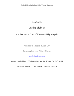 Casting Light on the Statistical Life of Florence Nightingale