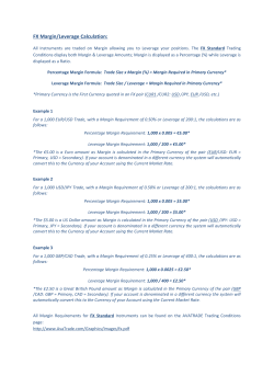 FX Margin/Leverage Calculation