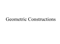 Geometric Constructions