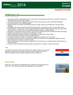 Croatia - Burnet Middle School